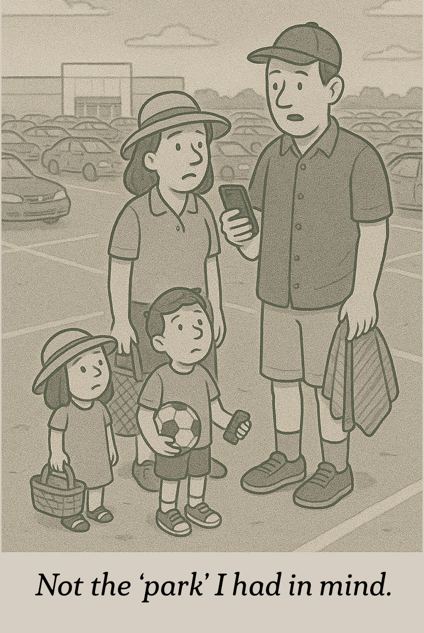 Cartoon: 'Not the park I had in mind'