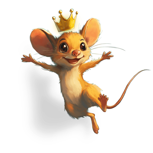 Mouse with crown